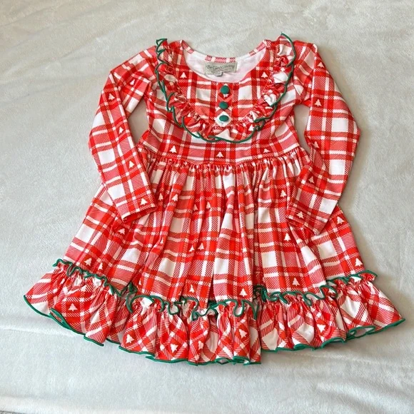white christmas dresses Moo-y Christmas Organic Cotton Christmas Dress for Kids main image 0